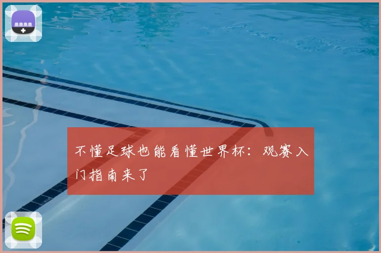 不懂足球也能看懂世界杯:观赛入门指南来了